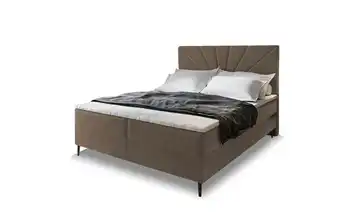 MASSENO Boxbett mit Bettkasten Muri Braun 140x200 cm