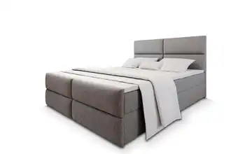 MASSENO Boxbett mit Bettkasten Mulen 160x200 cm Hellgrau