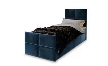 MASSENO Boxbett mit Bettkasten Ariel Blau 80x200 cm Teddy