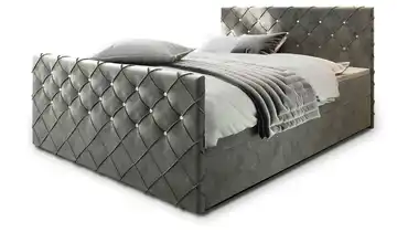 MASSENO Boxbett mit Bettkasten Mandi 140x200 cm Grau