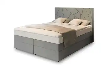 MASSENO Boxbett mit Bettkasten Trani 140x200 cm Hellgrau