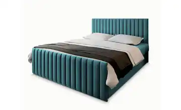 MASSENO Boxbett mit Bettkasten Arion 140x200 cm Türkis/Petrol