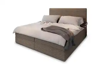MASSENO Boxbett mit Bettkasten Pisa 140x200 cm Braun