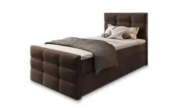 MASSENO Boxbett mit Bettkasten Amon 90x200 cm Braun