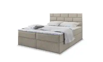 MASSENO Boxbett mit Bettkasten und 2 Schubladen Arinos 140x200 cm Beige