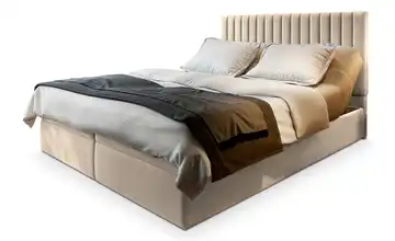 MASSENO Boxbett mit Bettkasten Murlo 140x200 cm Beige