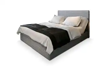MASSENO Boxbett mit Bettkasten Milara 140x200 cm Hellgrau