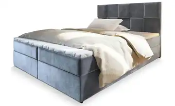 MASSENO Boxbett mit Bettkasten Prata 140x200 cm Hellgrau