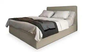 MASSENO Boxbett mit Bettkasten Astor 140x200 cm Beige