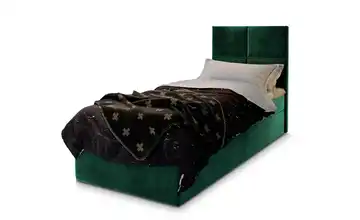 MASSENO Boxbett 80x200 cm Grün Teddy