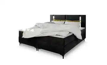 MASSENO Boxbett mit Bettkasten Alba 140x200 cm Schwarz