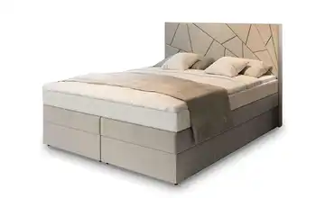 MASSENO Boxbett mit Bettkasten Trani 140x200 cm Beige