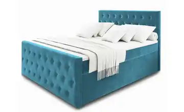 MASSENO Boxbett 140 cm 140x200 cm Blau