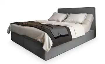 MASSENO Boxbett mit Bettkasten Astor 140x200 cm Grau