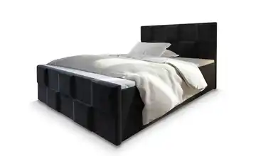 MASSENO Boxbett mit Bettkasten Mona 140x200 cm Schwarz