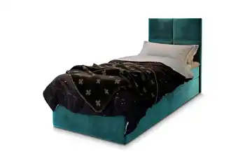 MASSENO Boxbett 80x200 cm Türkis/Petrol Teddy