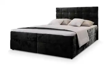 MASSENO Boxbett mit Bettkasten Glos 140x200 cm Anthrazit Teddy