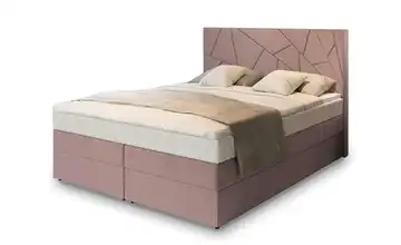 MASSENO Boxbett mit Bettkasten Trani 140x200 cm Rosa