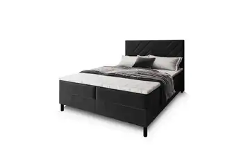 MASSENO Boxbett mit Bettkasten Rokis 140x200 cm Schwarz