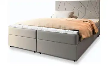 MASSENO Boxbett mit Bettkasten Mado 140x200 cm Beige