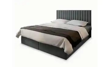 MASSENO Boxbett mit Bettkasten Bresel 140x200 cm Grau