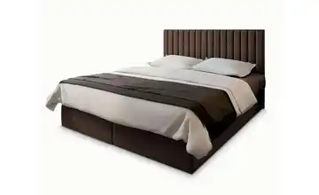 MASSENO Boxbett mit Bettkasten Bresel 140x200 cm Braun