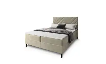MASSENO Boxbett mit Bettkasten Rokis 140x200 cm Creme