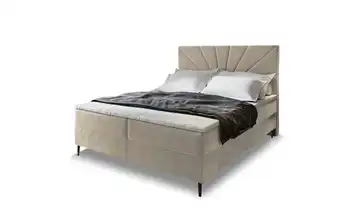 MASSENO Boxbett mit Bettkasten Muri Beige 140x200 cm