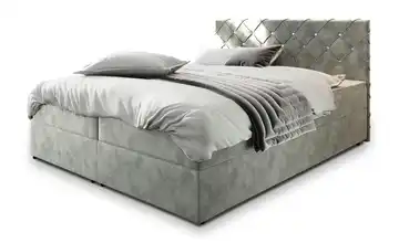 MASSENO Boxbett mit Bettkasten Riva 140x200 cm Hellgrau
