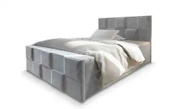 MASSENO Boxbett mit Bettkasten Mona 140x200 cm Hellgrau