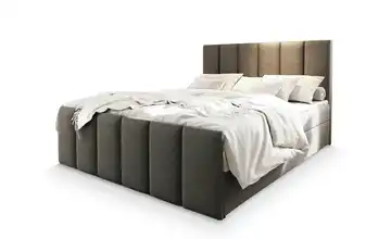 MASSENO Boxbett mit Bettkasten Lago 140x200 cm Hellgrau
