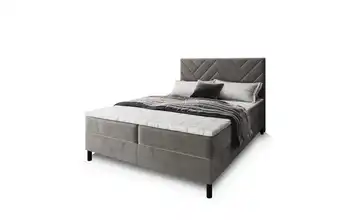 MASSENO Boxbett mit Bettkasten Rokis 140x200 cm Grau