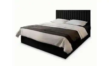 MASSENO Boxbett mit Bettkasten Bresel 140x200 cm Schwarz