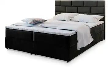 MASSENO Boxbett mit Bettkasten Kerlo 140x200 cm Schwarz