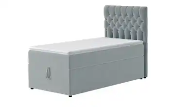 Boxbett mit Bettkasten Belek Silbergrau 100 cm 4 cm