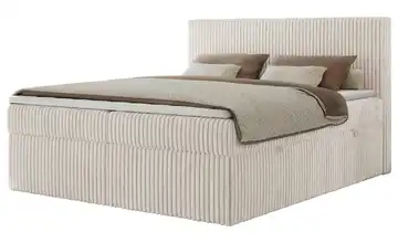 Boxbett mit Bettkasten Tiliano H4 Beige 160x200 cm