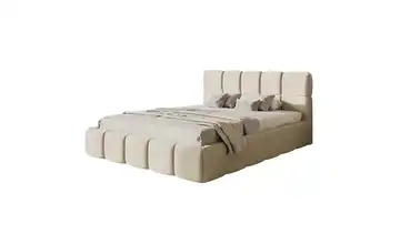 Polsterbett Cloudy ohne Bettkasten 160x200 cm Hellbeige Chenille