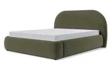 Selsey Polsterbett mit Bettkasten Ovo Velours 180x200 cm Olivgrün