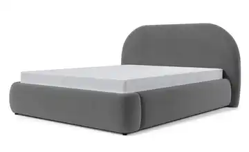 Selsey Polsterbett mit Bettkasten Ovo Velours 140x200 cm Dunkelgrau
