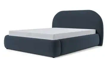 Selsey Polsterbett mit Bettkasten Ovo Velours 180x200 cm Marineblau