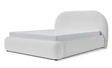 Selsey Polsterbett mit Bettkasten Ovo Bouclé 180x200 cm Grau