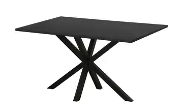 uno Esstisch Kent Eiche (Nachbildung), Schwarz 138 cm rechteckig