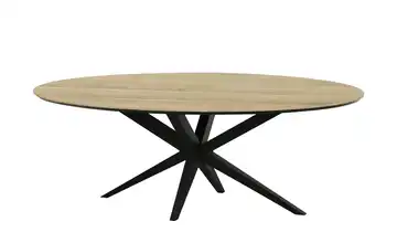 uno Esstisch Wellington 200 cm Eiche (Nachbildung), Hellbraun oval