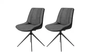 by Living Esszimmerstuhl 2er-Set Phoenix Dunkelgrau