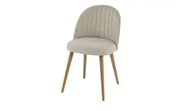 Woodford Esszimmerstuhl Diva Webstoff Beige mit Längsnaht
