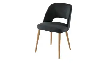 Woodford Esszimmerstuhl Capri Webstoff Schwarz
