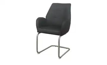  Schwingstuhl Lederbezug James