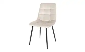 Esszimmerstuhl Tilde Creme, Schwarz