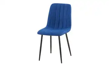 Esszimmerstuhl Blau, Schwarz