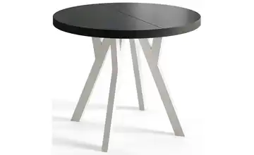Esstisch ausziehbar Ove Schwarz 100x100